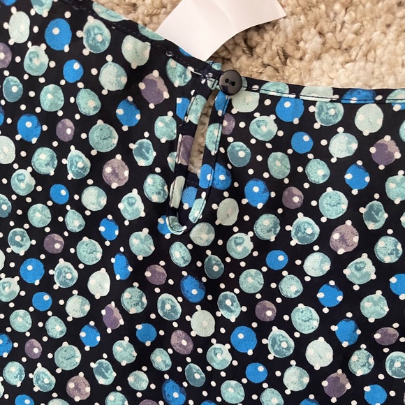 Attention Womens Polka Dot Short Sleeve Blouse - Picture 5 of 6